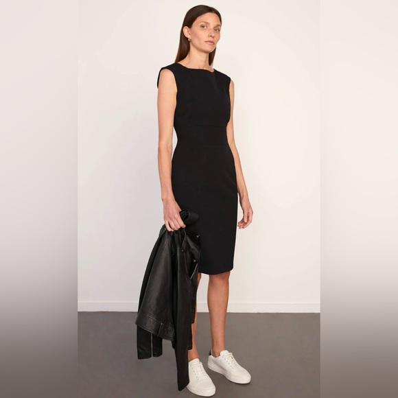 NWT Jigsaw Paris Sleeveless Dress size US 6, black - Picture 2 of 16